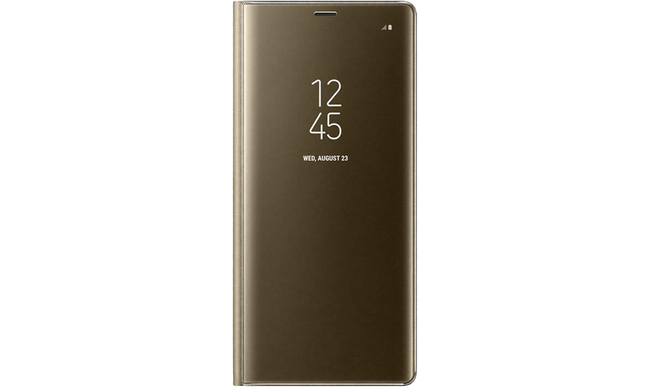 Clear View Standing Cover Gold do Galaxy Note 8 Interaktywna klapka
