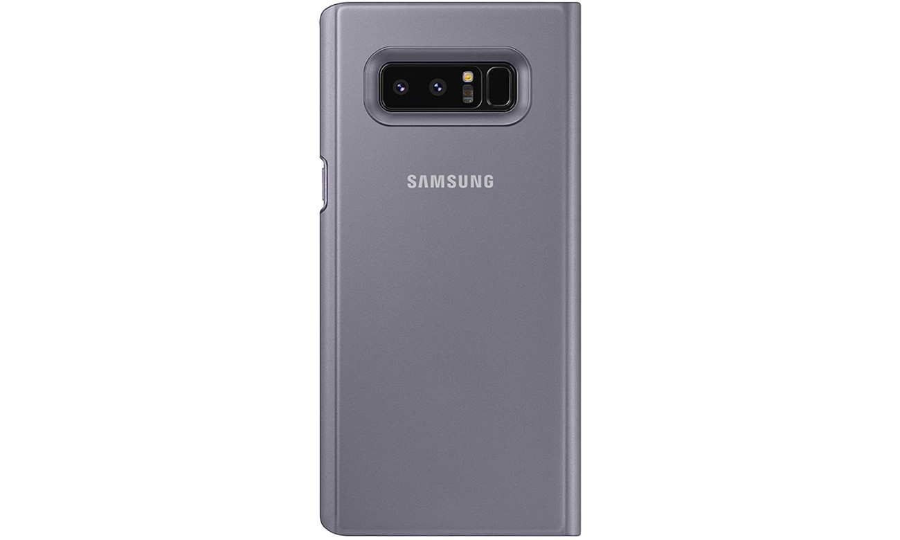 Clear View Standing Cover Grey do Galaxy Note 8 Dopasowanie