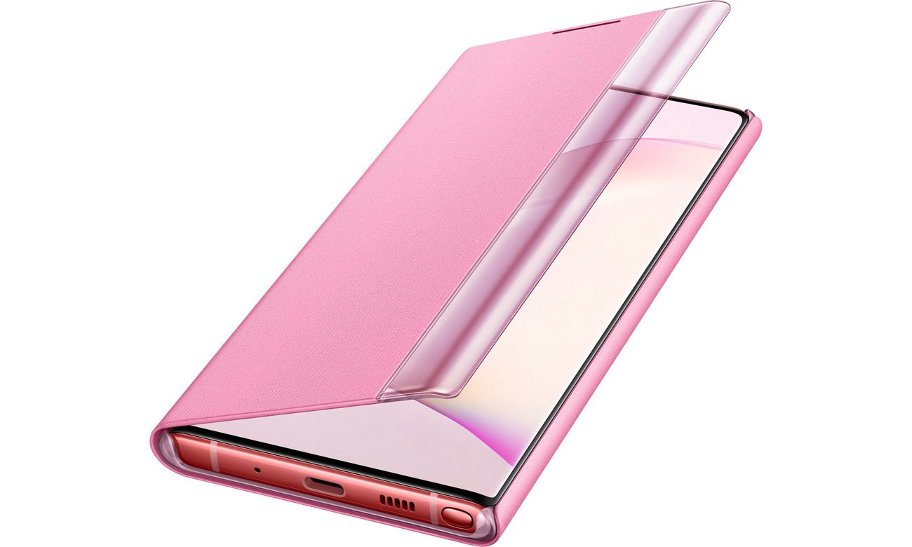 Samsung Clear View Cover do Galaxy Note 10 różowy