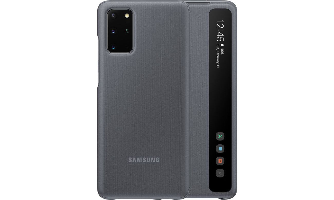 Samsung Clear View Clear View Cover do Galaxy S20+ Gray EF-ZG985CJEGEU