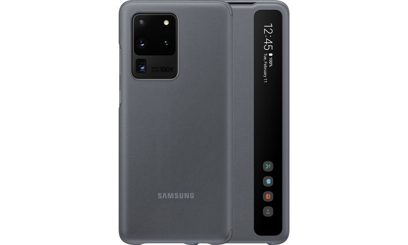 Samsung Clear View Cover do Galaxy S20 Ultra Gray EF-ZG988CJEGEU