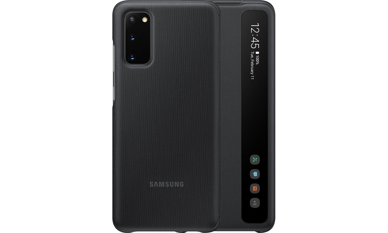 Samsung Clear View Cover do Galaxy S20 Black EF-ZG980CBEGEU