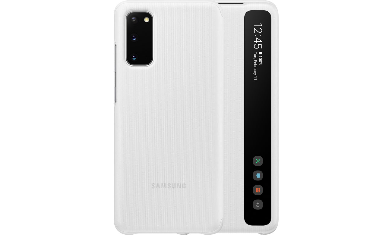 Samsung Clear View Cover do Galaxy S20 White EF-ZG980CWEGEU