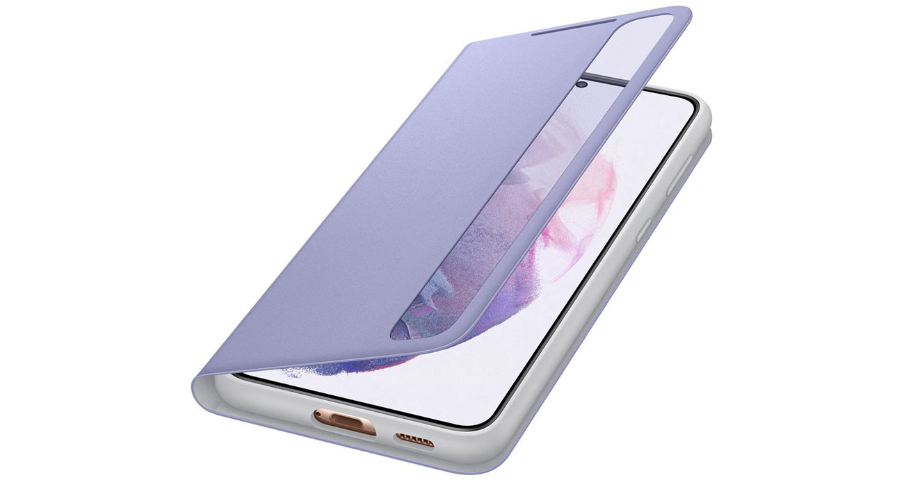 Etui Clear View Cover do Samsung Galaxy S21+ Fioletowe
