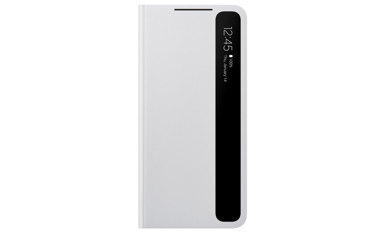 Coque Clear View Cover Blanc Pour Samsung Galaxy S10 - Étui à Rabat Miroir Avec Affichage Infos Et Fonction Support