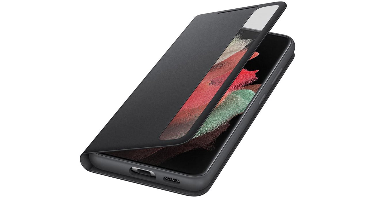 Etui Clear View Cover do Samsung Galaxy S21 Ultra Czarne