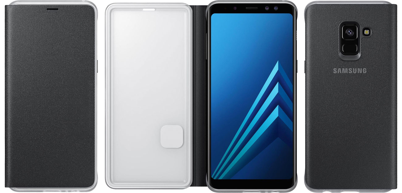 Samsung Neon Flip Cover do Galaxy A8 Black EF-FA530PBEGWW