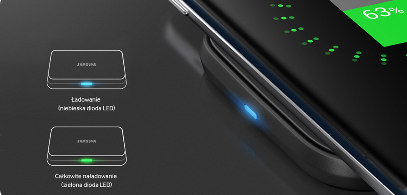 Ładowarka Samsung Ładowarka Bezprzewodowa Mini do Galaxy S6 czarna