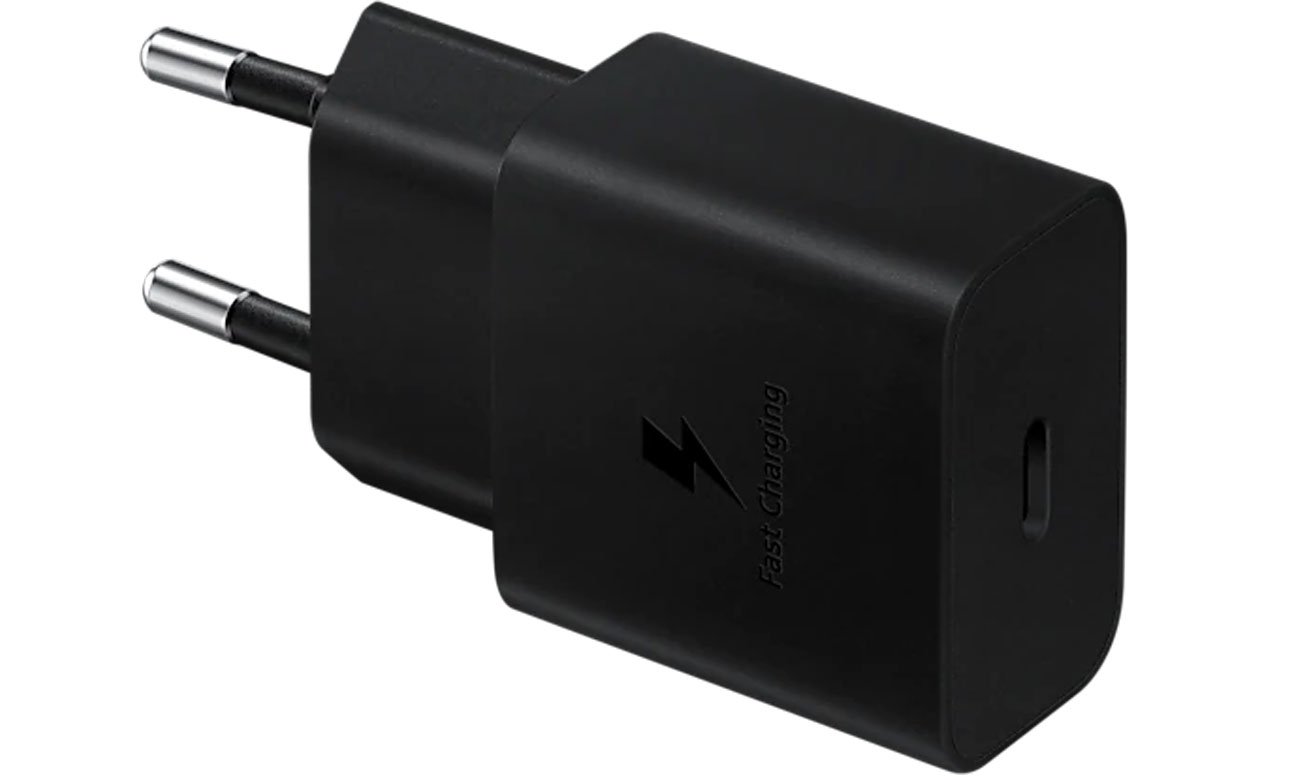 Ładowarka sieciowa Samsung 1x 15 W Czarna - Widok pod kątem