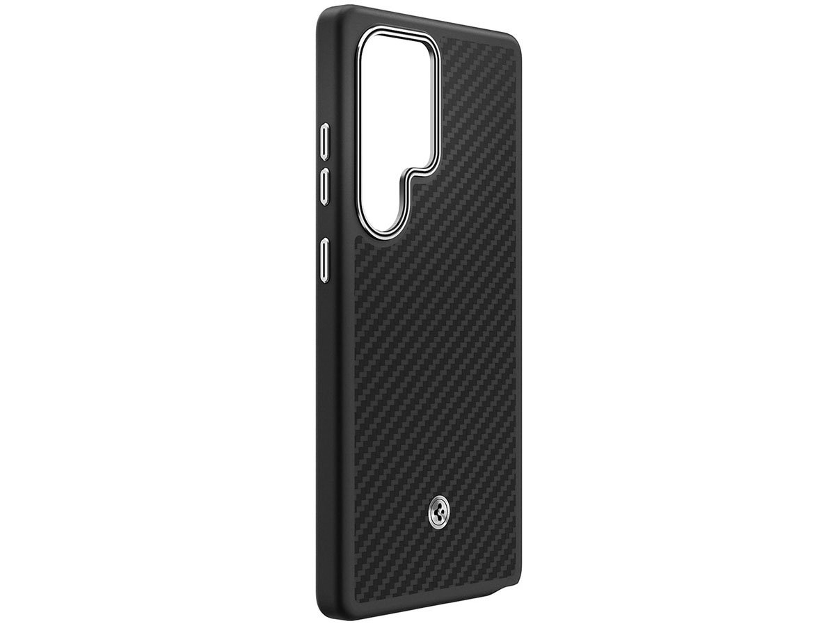 Samsung Enzo Aramid Case do Galaxy S25 Ultra Black Silver
