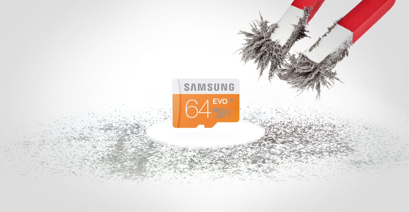 Samsung 64GB microSDXC Evo Odporna na pole magnetyczne
