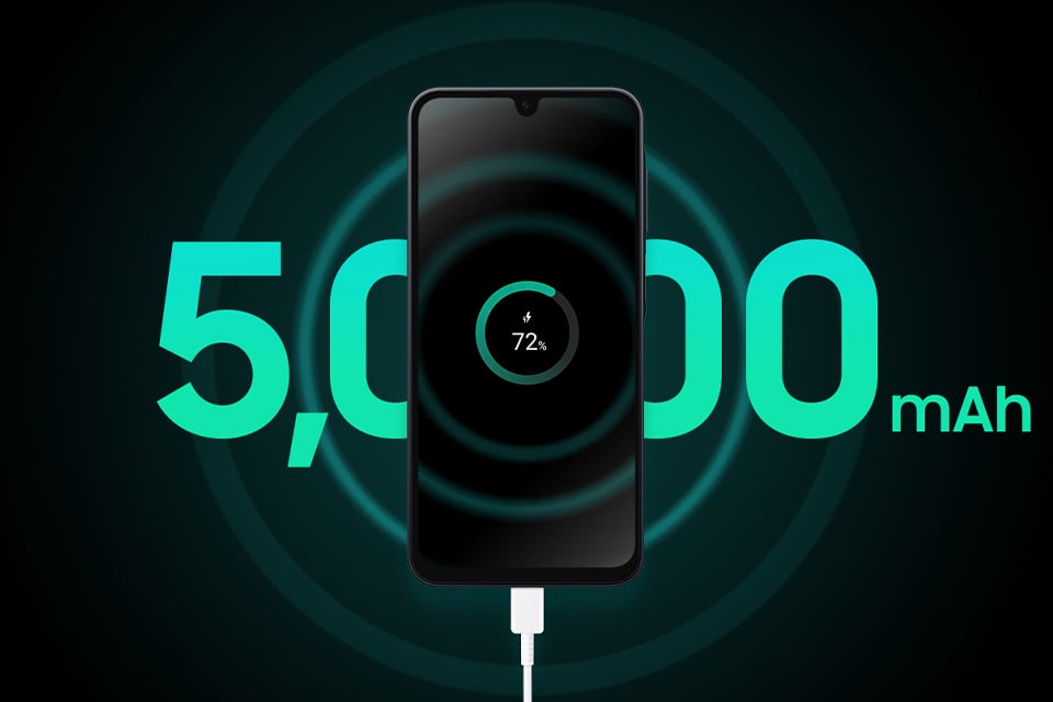 Smartfon z baterią o pojemności 5000 mAh Smartfon z baterią o pojemności 5000 mAh