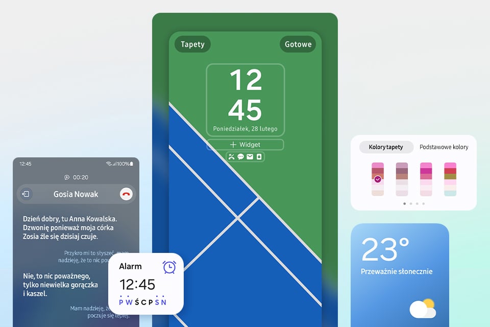 z nakładką One UI 6.1 z nakładką One UI 6.1