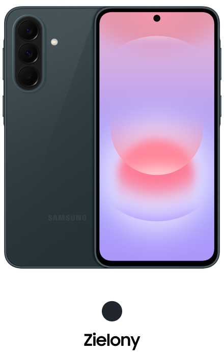 Packshot Galaxy A37 w kolorze zielonym