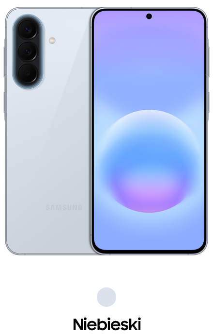 Galaxy A57 w kolorze niebieskim