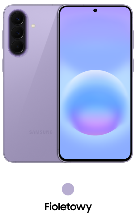 Galaxy A57 w kolorze fioletowym