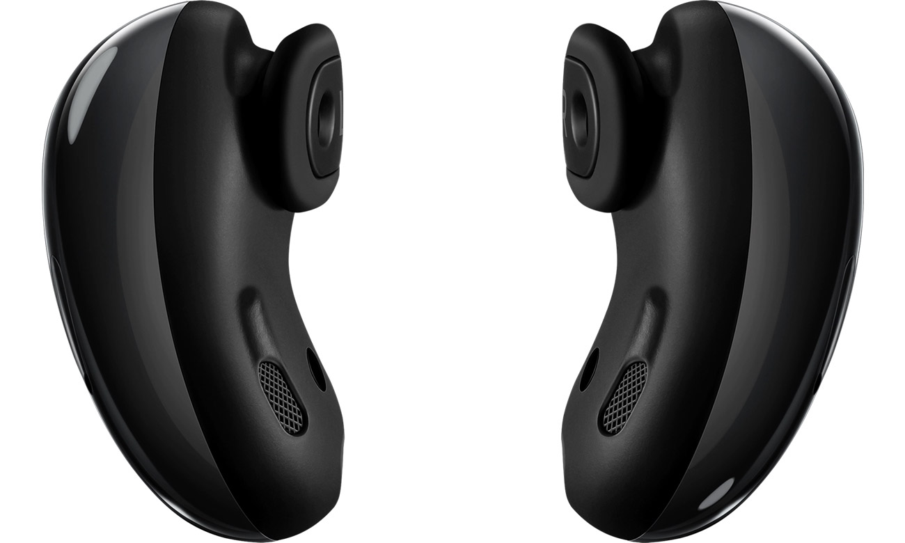 Słuchawki Samsung Galaxy Buds Live Onyx - Widok prawej i lewej słuchawki pionowo