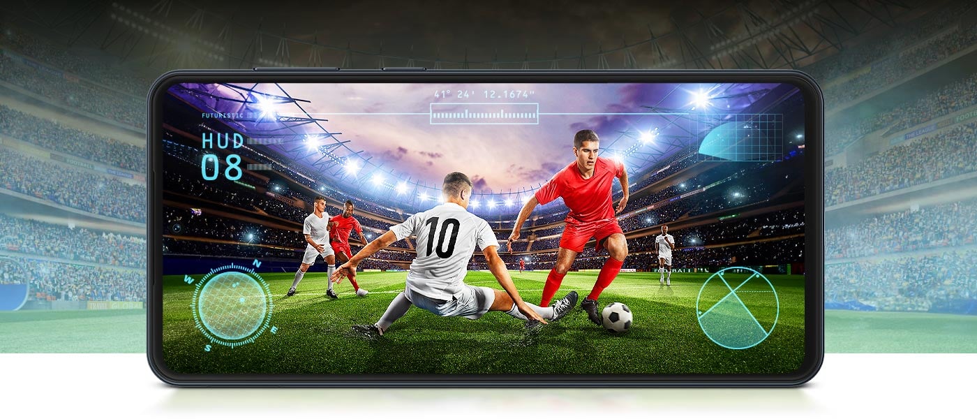 galaxy m55 wyświetlacz Super AMOLED z jasnością do 1000 nitów