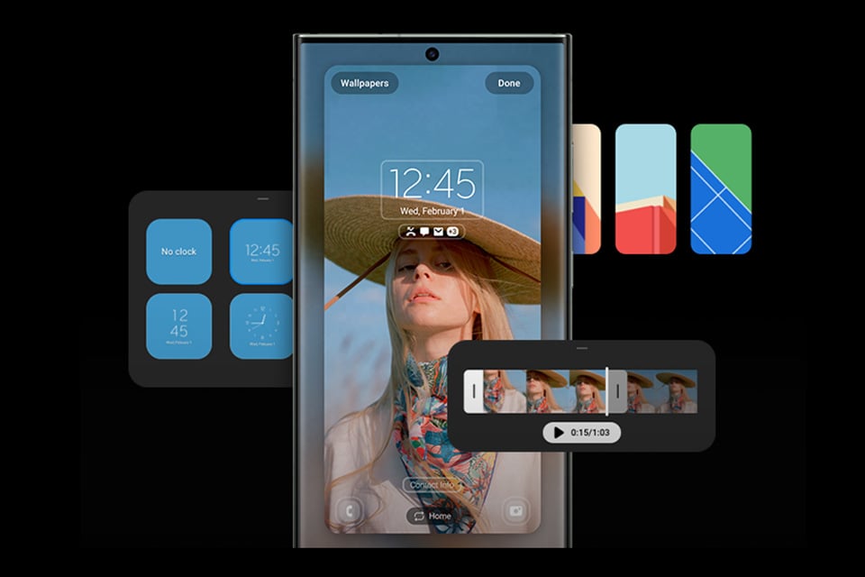 Dostosuj wygląd interfejsu Galaxy S23 Ultra do swoich preferencji Dostosuj wygląd interfejsu Galaxy S23 Ultra do swoich preferencji