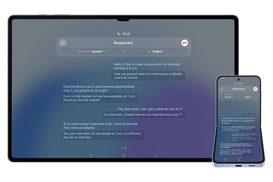 Tłumaczenie na żywo dostępne dla Galaxy Tab S10 Ultra oraz Galaxy Tab S10+ Tłumaczenie na żywo dostępne dla Galaxy Tab S10 Ultra oraz Galaxy Tab S10+