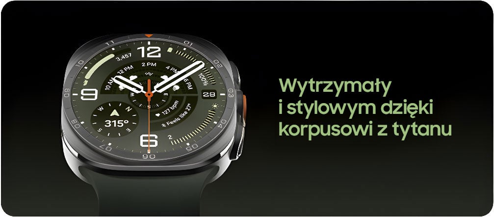Wytrzymały i stylowy, dzięki tytanowemu korpusowi