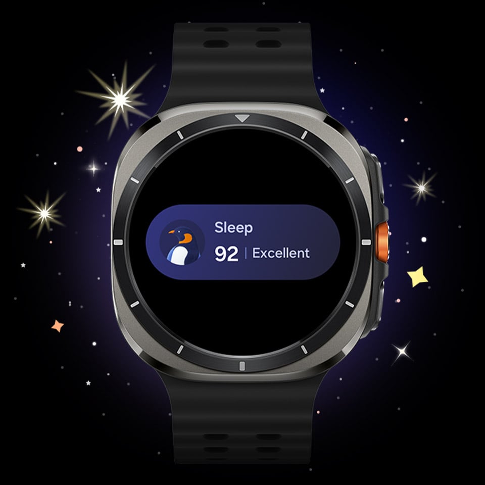 Galaxy Watch Ultra wyświetla wynik snu „92”. Galaxy Watch Ultra wyświetla wynik snu „92”.