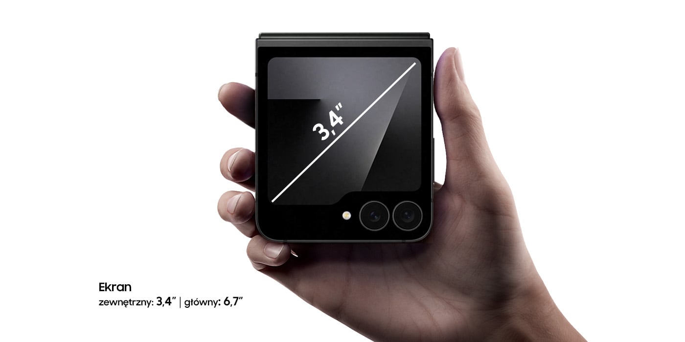 Galaxy Z Flip7 FE w kolorze czarnym Galaxy Z Flip7 FE w kolorze czarnym