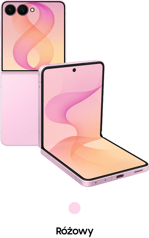 Packshot Galaxy Z Flip8 w kolorze różowym