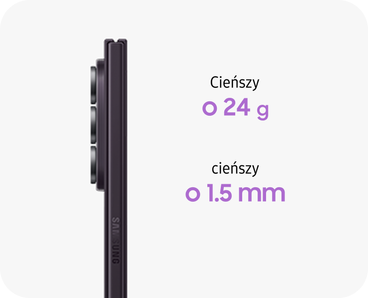 Galaxy Z Fold8 jest lżejszy o 24 g i cieńszy o 1,5 mm.