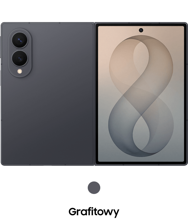 Packshot Galaxy Z Fold8 w kolorze grafitowym