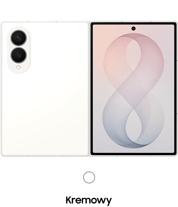 Packshot Galaxy Z Fold8 w kolorze kremowym