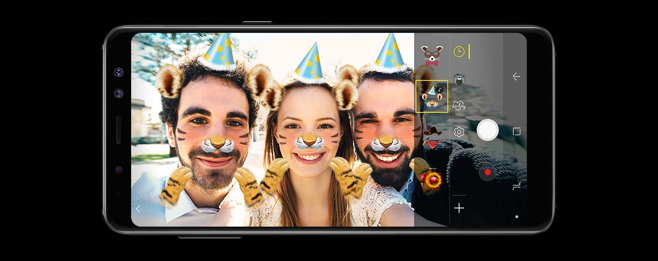 Samsung Galaxy A8 A530F Black Sky podwójny aparat selfie
