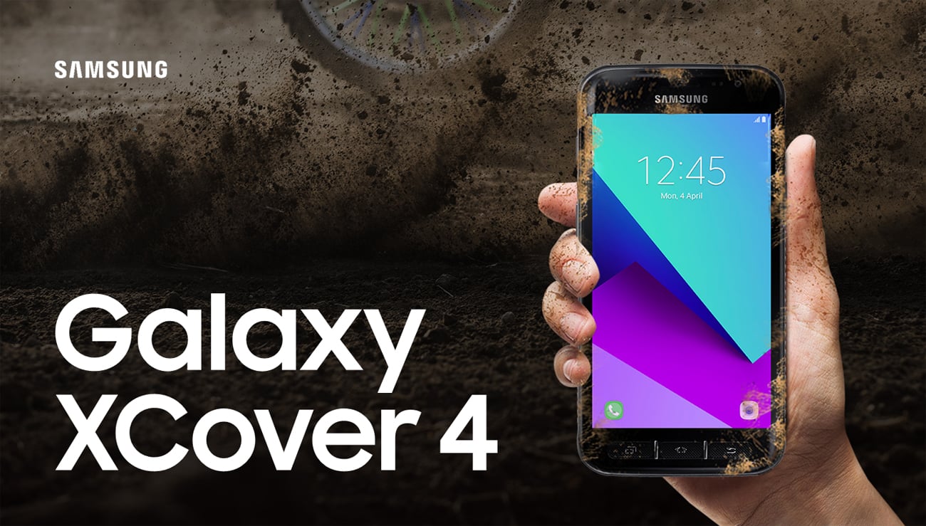 Samsung Galaxy XCover 4 Dark Silver wzmocniona konstrukcja fizyczne klawisze