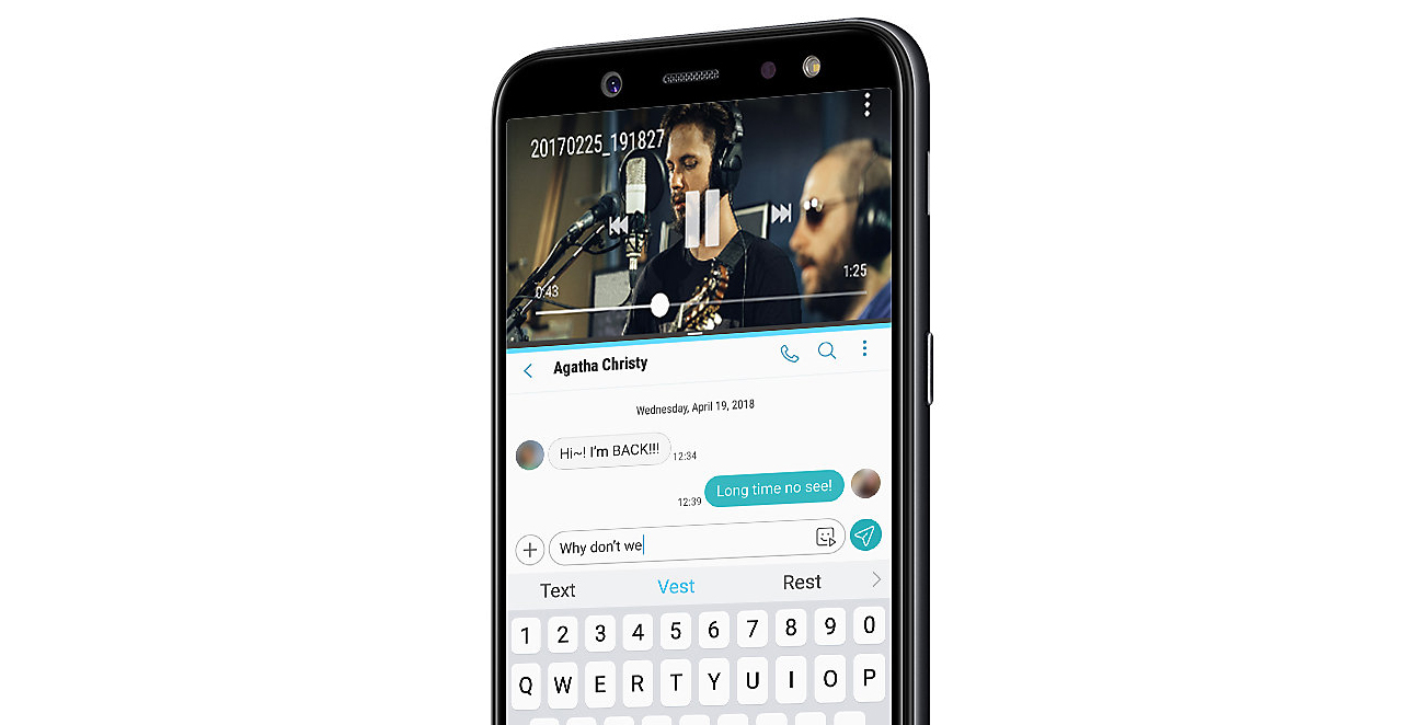 Samsung Galaxy A6 2018 wielozadaniowe działanie