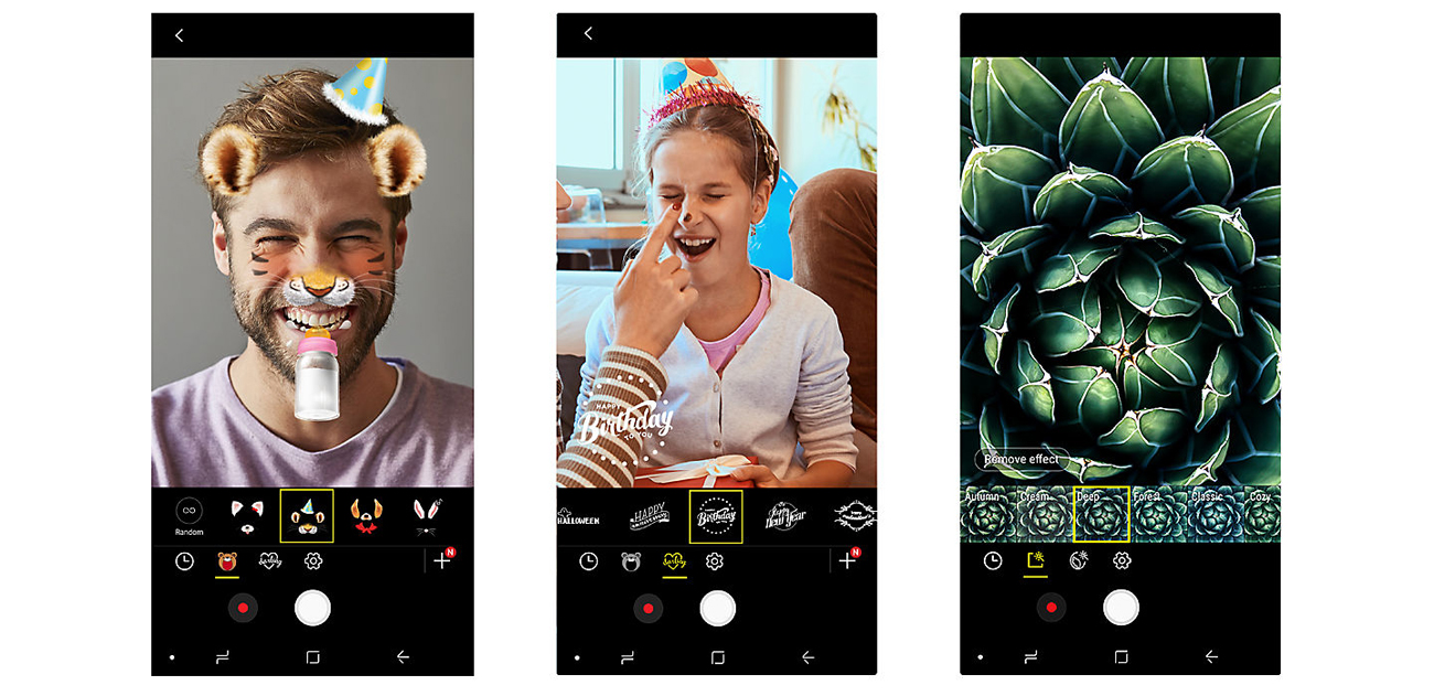 Samsung Galaxy A6 2018 aparat 16 mpix selfie filtry