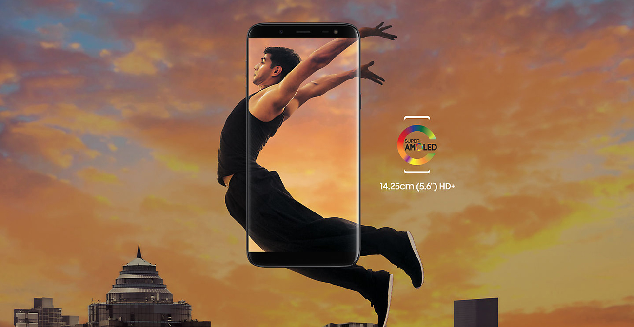 Samsung Galaxy J6 ekran infinity super amoled
