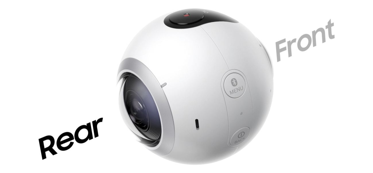 samsung Gear 360 dwie kamery