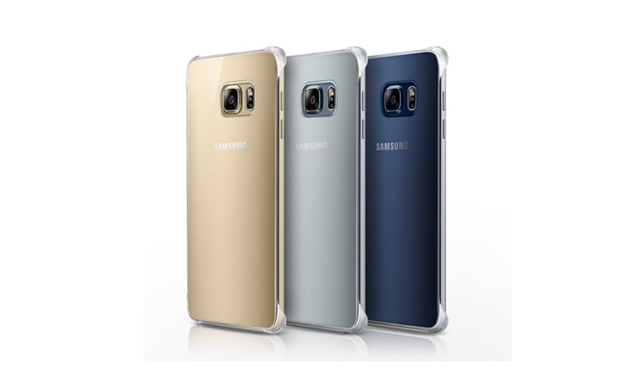 Etui Samsung Glossy Cover Galaxy S6 Edge Plus G928 srebrny EF-QG928MSEGWW
