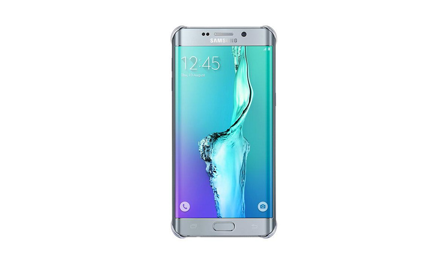 Etui Samsung Glossy Cover Galaxy S6 Edge Plus G928 srebrny EF-QG928MSEGWW
