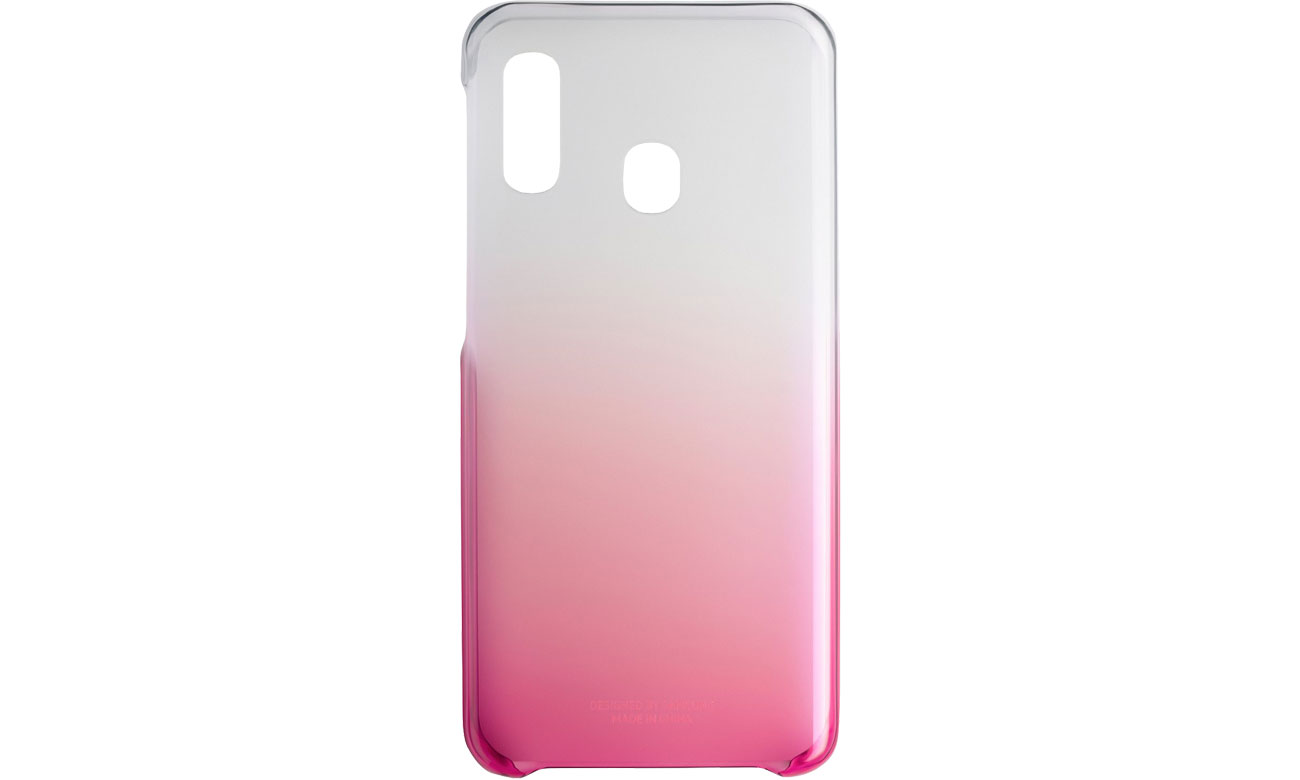 Etui Samsung Gradation cover do Galaxy A20e Różowy Przód i tył