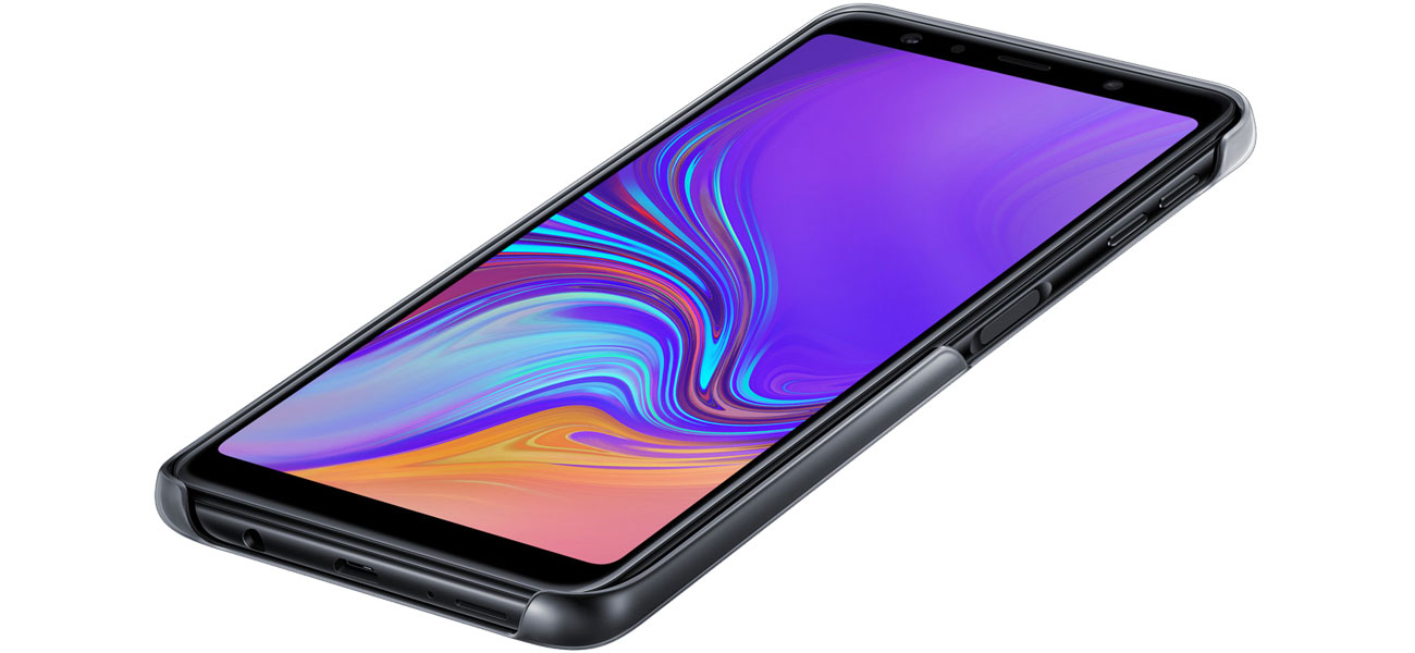 Etui Samsung Gradation cover do Galaxy A7 Czarne Dopasowanie
