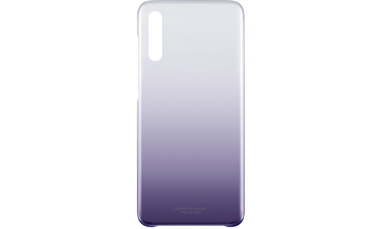 Etui Samsung Gradation cover do Galaxy A70 Fioletowe Przód i tył
