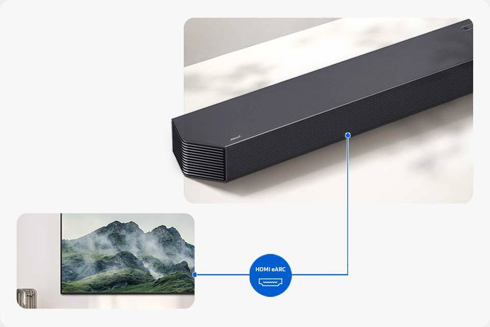 960x640 hw-q930f connectivity others hdmi earc pc 2-3 Prezentacja funkcji HDMI eARC w soundbarze Samsung Q930F dostępny w sklepach X-kom