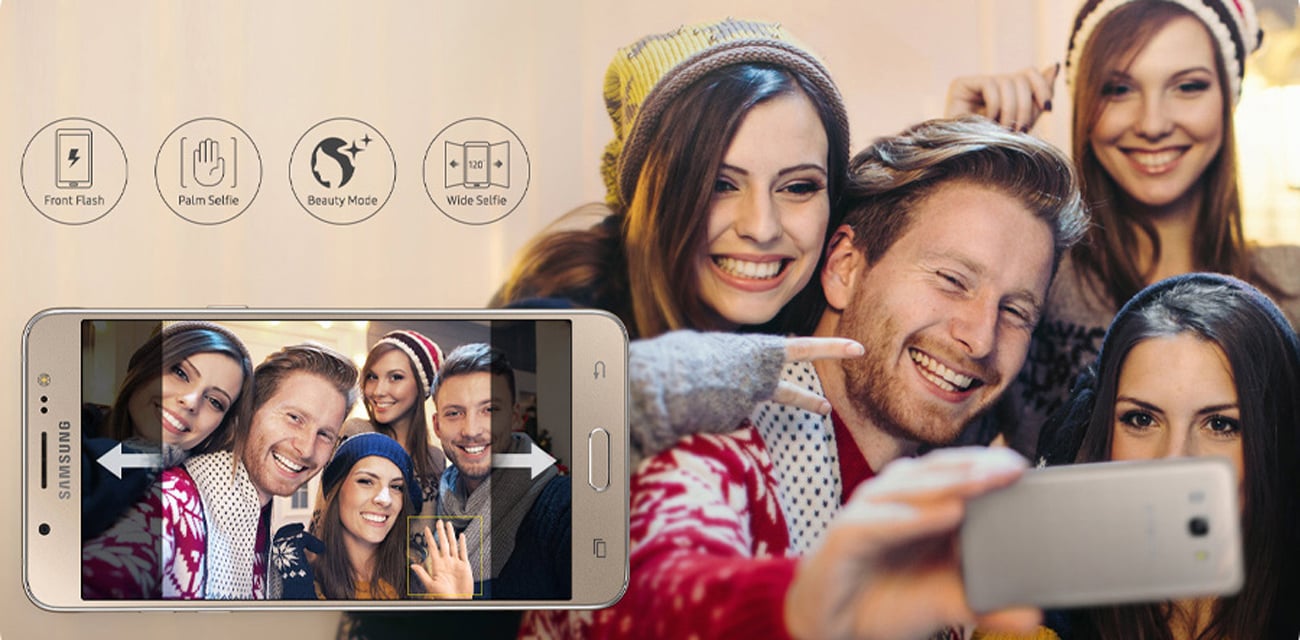 samsung galaxy j5 lampa led algorytmy upiekszania
