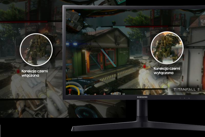 Samsung Detale rozgrywki widoczne w ciemnych scenach. Black Equalizer Samsung Detale rozgrywki widoczne w ciemnych scenach. Black Equalizer