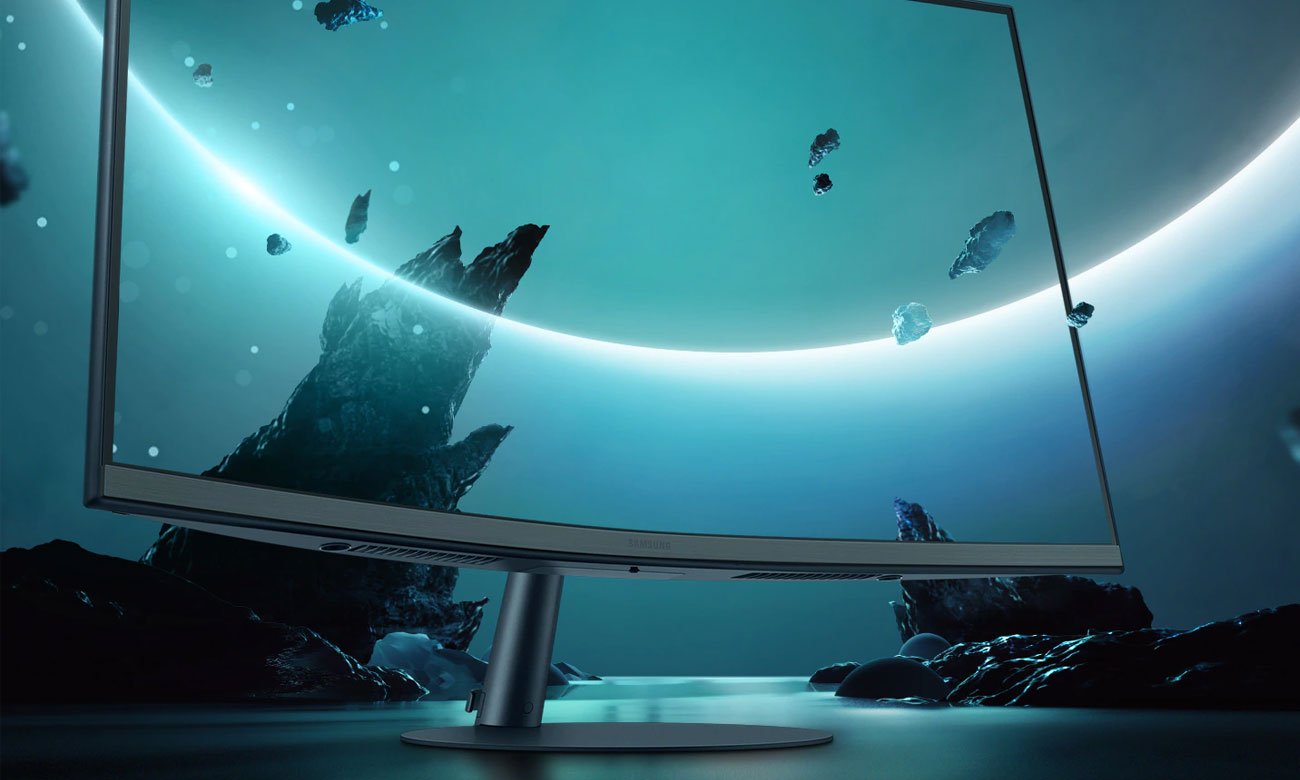 Monitor do domu i do biura Samsung C27T550FDUX Curved