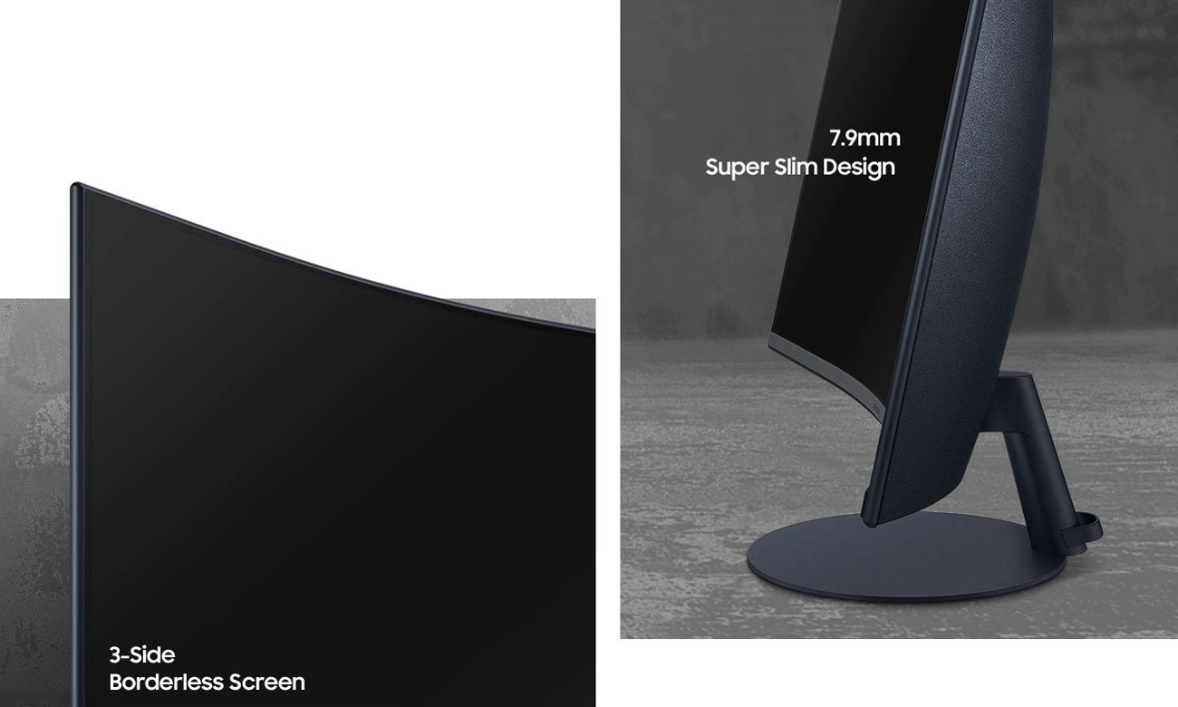 Monitor do domu i do biura Samsung C27T550FDUX Curved