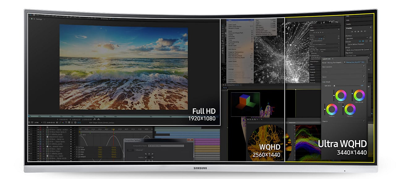 Monitor Curved 34 CF791 Ultra WQHD
