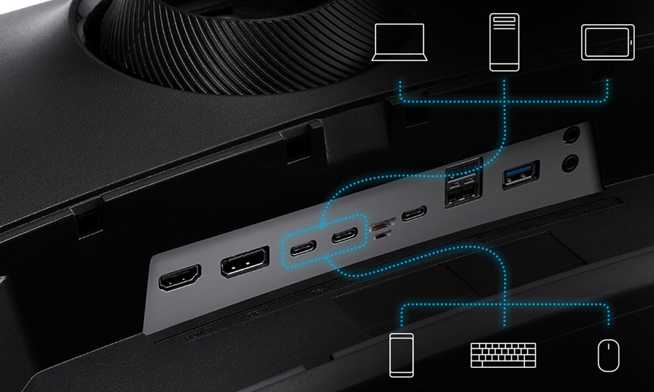 Dwa porty USB typu C