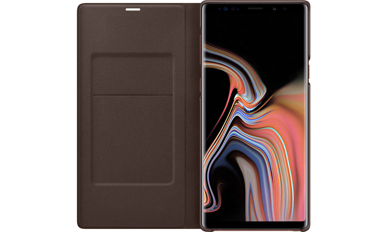 LED View Cover do Galaxy Note 9 Klapka z kieszonką na dokumenty